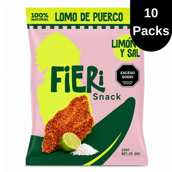 Pack Fieri Cerdo Limón y Sal x10